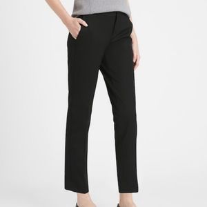 BANANA REPUBLIC Ryan Slim Straight-Fit Pants, Black, Size 8